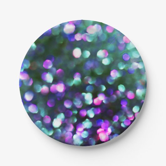 アクア紙吹雪紙プレート ペーパープレート (正面)