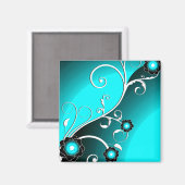 アクア素晴らしククールキュイガーリーレトロフローラ マグネット (正面/裏面)