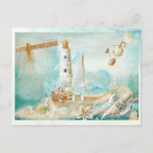 アクア素晴らしシーコラージュ ポストカード (正面)