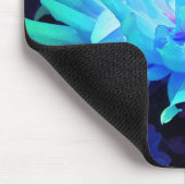 アクア素晴らしブルー&グリーンサボットダリア マウスパッド (コーナー)