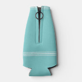 アクア素朴いかりパーソナライズされたビーチハウス ボトルクーラー (裏面)