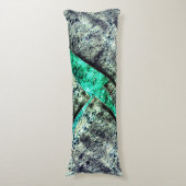 アクア素朴リン上の炭素汚れた無秩序な層 ボディピロー (正面縦)