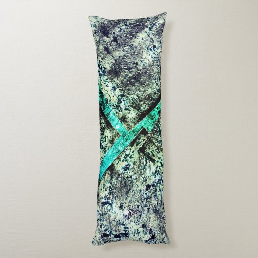 アクア素朴リン上の炭素汚れた無秩序な層 ボディピロー (裏面 (縦))