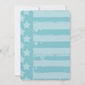 アクア結婚国旗 招待状 (裏面)