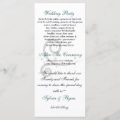 アクア結婚式 プログラム (裏面)