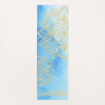 アクア絞り染めと金ゴールドマンダラフラワーズ名前をカスタムする