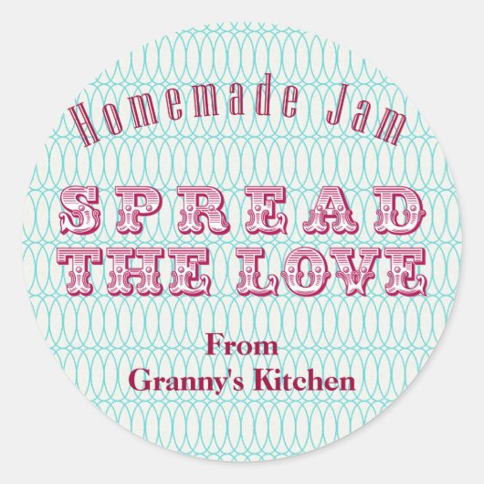 アクア自家製キャニングステッカーを保存 ラウンドシール (正面)