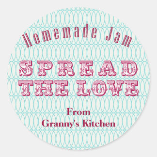 アクア自家製キャニングステッカーを保存 ラウンドシール