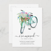 アクア自転車デイジーフローラバスケット移動 案内ポストカード (正面/裏面)