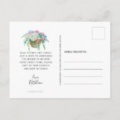 アクア自転車デイジーフローラバスケット移動 案内ポストカード (裏面)