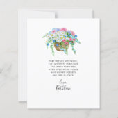 アクア自転車フローラバスケットバジェット移動カード (裏面)