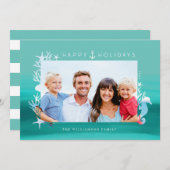 アクア航海のハッピーホリデーズ海フォトフレーム シーズンカード (正面/裏面)