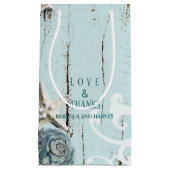 アクア航海のブルーシーセルビーチ結婚式 スモールペーパーバッグ (正面)