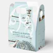 アクア航海のブルーシーセルビーチ結婚式 フェイバーボックス (オープン)