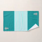 アクア航海の/シルバー/グレー船いかり/ホイール バスタオルセット (ハンドタオル)