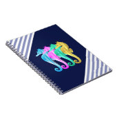 アクア航海の/ピンク/ブルー/金ゴールドシーウズノート ノートブック (右側)