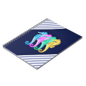 アクア航海の/ピンク/ブルー/金ゴールドシーウズノート ノートブック (左側)