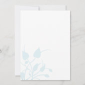 アクア薄紫コーラルハミングバード結婚式招待状 招待状 (裏面)