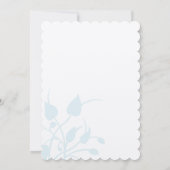 アクア薄紫コーラルハミングバード結婚式招待状 招待状 (裏面)
