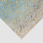 アクア赤面金ゴールドヒョウ印刷 薄葉紙 (詳細)