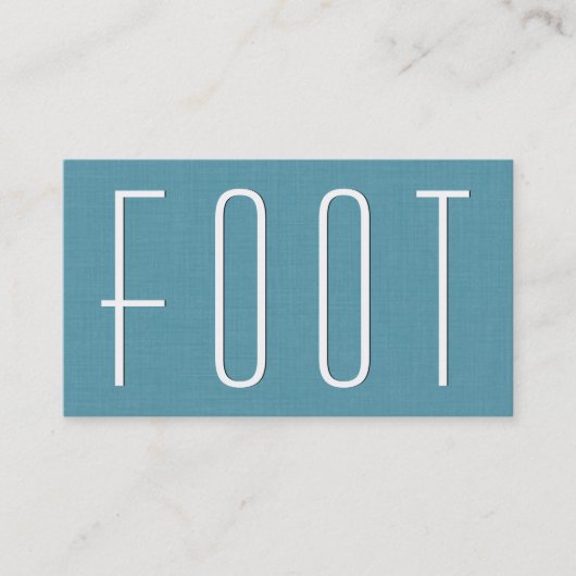 アクア足リフレクソロジーシンプルスタイルV63D 名刺 (正面)