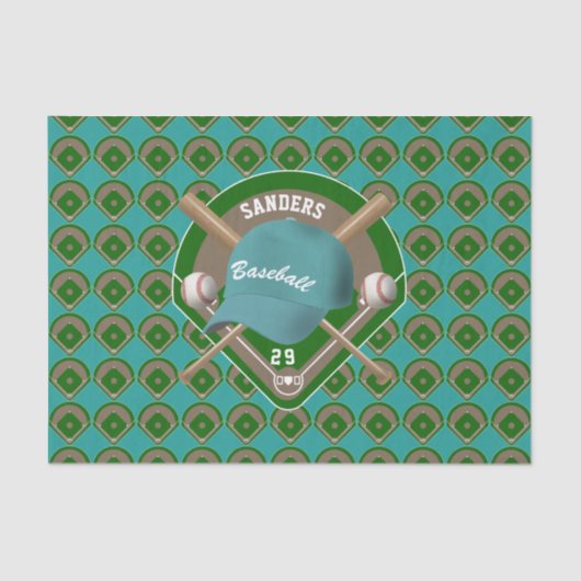 アクア野球のダイヤモンド選手の名前と番号 薄葉紙 (正面)