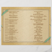 アクア金ゴールドウエディングプログラム小麦 (正面)