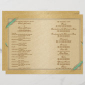 アクア金ゴールドウエディングプログラム小麦 (正面/裏面)