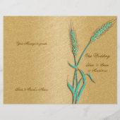 アクア金ゴールドウエディングプログラム小麦 (裏面)