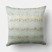 アクア金ゴールドグラデーション紙吹雪 クッション (裏面)