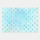 アクア金ゴールドグラムトロピカルパイナップル ラッピングペーパーシート (正面3)