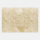 アクア金ゴールドグリッジグリッター(マーメインスパイアイド) ラッピングペーパーシート (正面2)