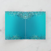 アクア金ゴールドグリッタースパークルマーメイド カード (内部)