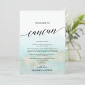 アクア金ゴールドビーチカンクンウェルカムレター&旅程 (スタンド正面)