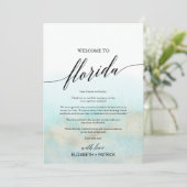 アクア金ゴールドビーチフロリダウェルカムレター&旅程 (スタンド正面)