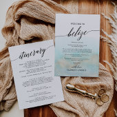 アクア金ゴールドビーチベリーズウェルカムレター&旅程