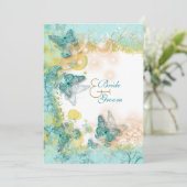 アクア金ゴールドビーチ結婚テーマ 招待状 (スタンド正面)