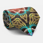 アクア金ゴールドフラクタルスターライトタイ ネクタイ (ロール)