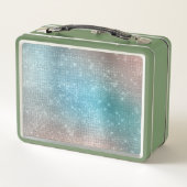 アクア金ゴールドユニコーンスパークル メタルランチボックス (裏面)