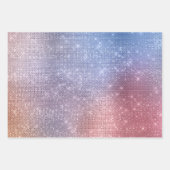 アクア金ゴールドユニコーンスパークル ラッピングペーパーシート (正面3)