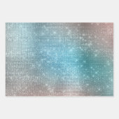 アクア金ゴールドユニコーンスパークル ラッピングペーパーシート (正面)