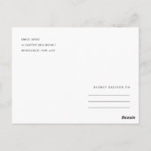 アクア金ゴールド水色ブラシ工房イベントロゴ ポストカード (裏面)