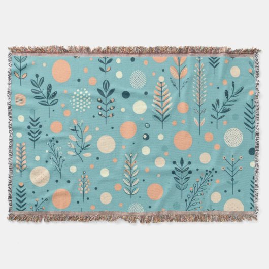 アクア開花調和 スローブランケット (正面)