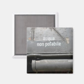 アクア非ポタビレ – 飲まない マグネット (正面/裏面)