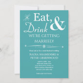 アクア食べドリンク結婚バックヤード結婚ズ 招待状 (正面)