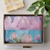 アクア鮮やか&ピンクフローラブークスデクページ 薄葉紙 (ギフト)