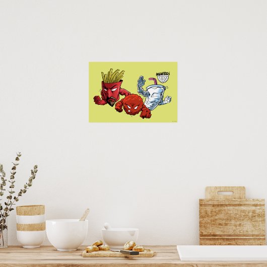 アクア10代のハンガーフォースアニメグラフィック ポスター (キッチン)