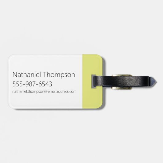 アクア10代のハンガーフォースアニメグラフィック ラゲッジタグ (裏面横)