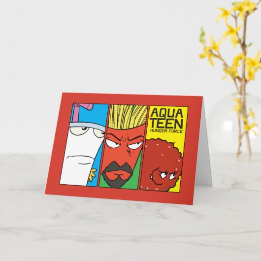 アクア10代のハンガーフォースキャラクターパネルグラフィック カード (黄色い花)