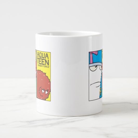 アクア10代のハンガーフォースキャラクターパネルグラフィック ジャンボコーヒーマグカップ (正面)